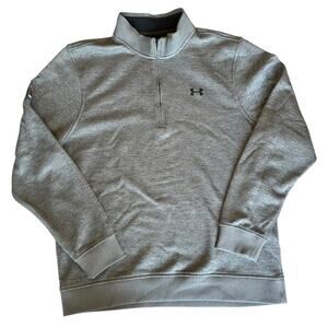 Under Armour Sweatshirt Mens Size Large Grey Pullover Workwear Outdoor Travel